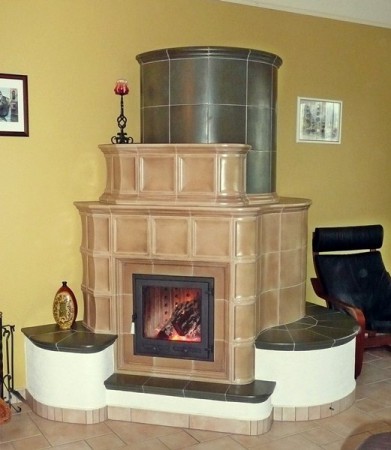 Biotűzteres kandalló.